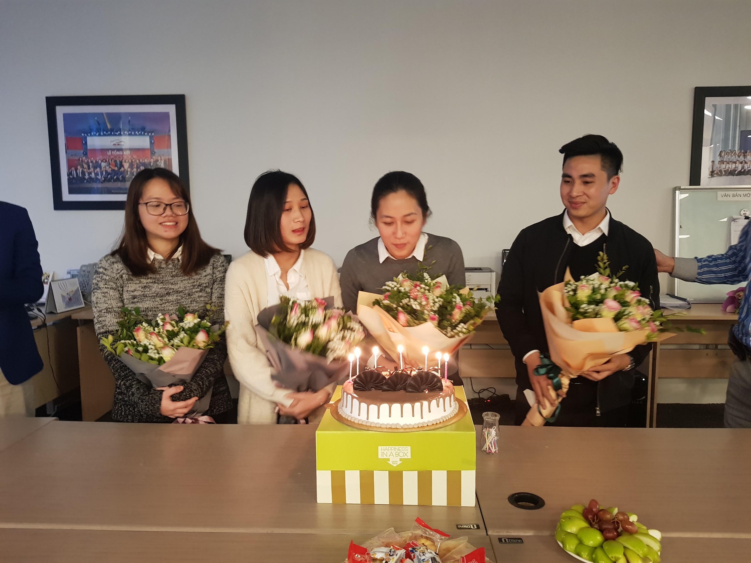 AHCOM tổ chức chúc mừng sinh nhật cho cán bộ nhân viên tháng 1/2019
